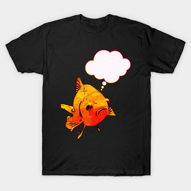 Fishy Thoughts T-Shirt by bronzarino